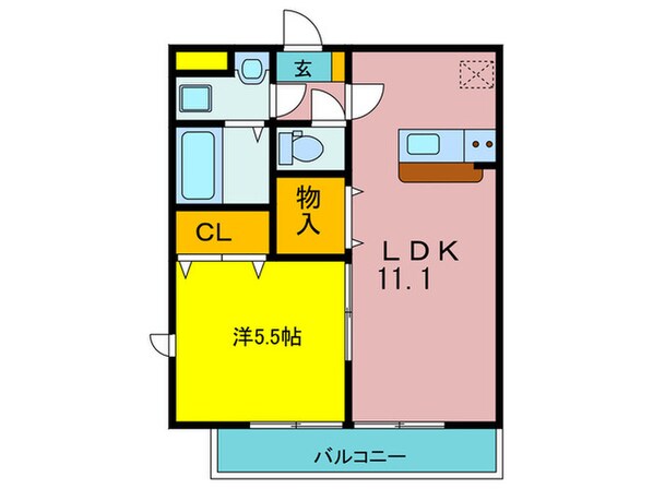 アムールＥｂｉｓｕ．Ｍの物件間取画像